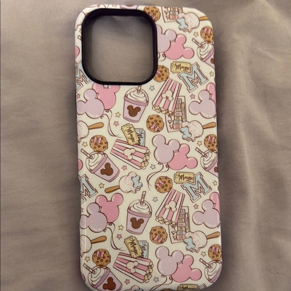 Patterned Phone Case with Pink and Brown Accents 16 pro max - Picture 1 of 1